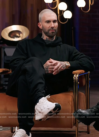 Adam Levine's white sneakers on The Voice