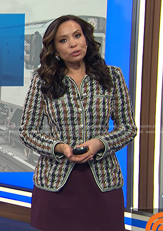 Adelle's houndstooth jacket on Today