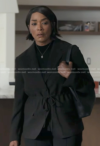 Athena's drawstring waist blazer on 9-1-1