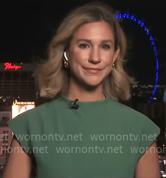 Caitlin Huey-Burns' green dress on CBS Mornings