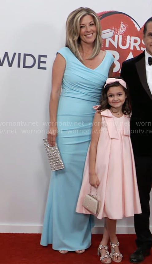 Carly's blue Nurses Ball 2025 dress on General Hospital