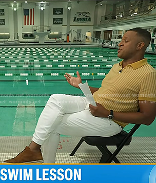 Craig Melvin's brown suede sneakers on Today