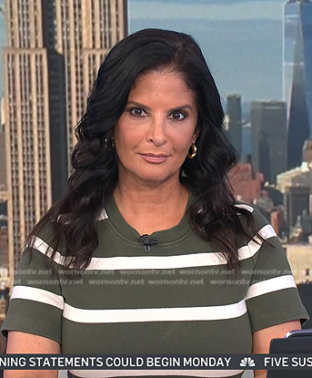 Darlene's green striped dress on Today