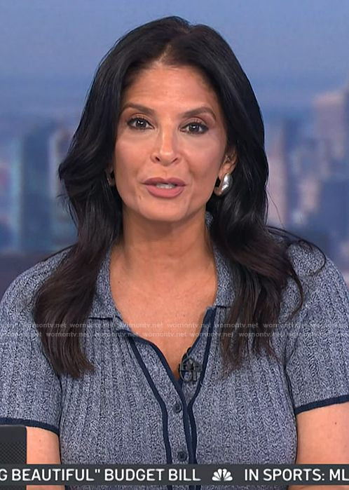 Darlene's grey ribbed dress on Today