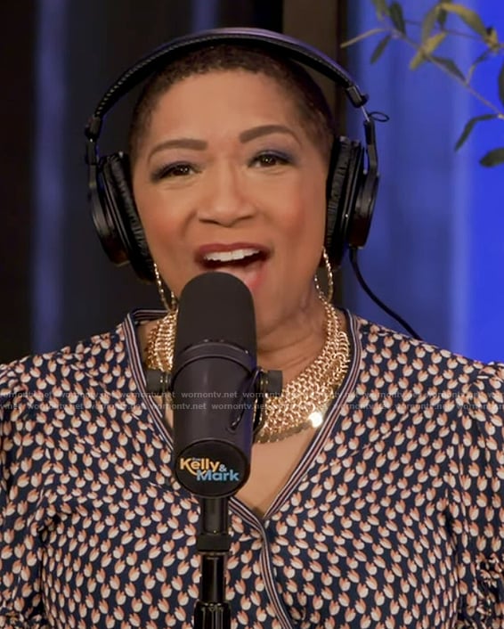 Deja Vu's printed wrap dress on Live with Kelly and Mark