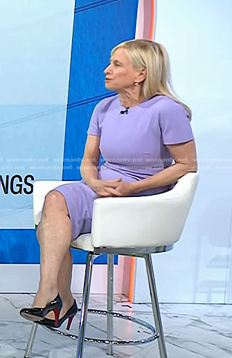 Dr. Elisa Port's lilac short sleeve dress on Today
