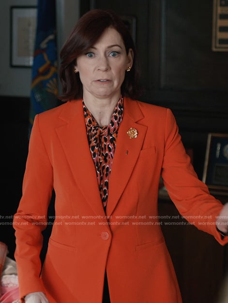 Elsbeth's red blazer on Elsbeth