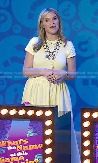 Jenna's yellow short sleeve maxi dress on Today