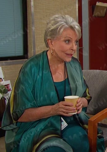 Julie's green kimono jacket on Days of our Lives