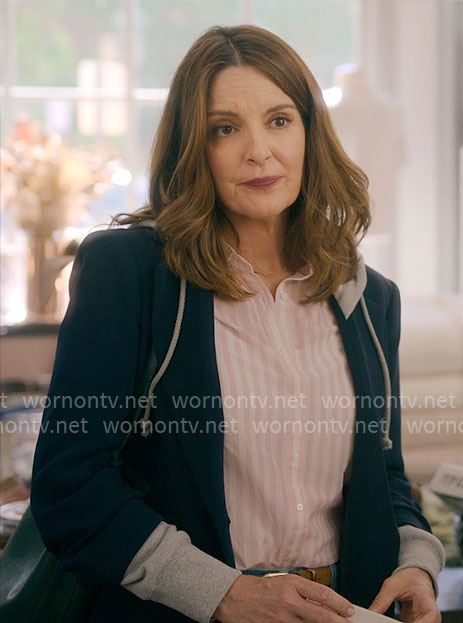Kate's navy hoodie blazer on The Four Seasons