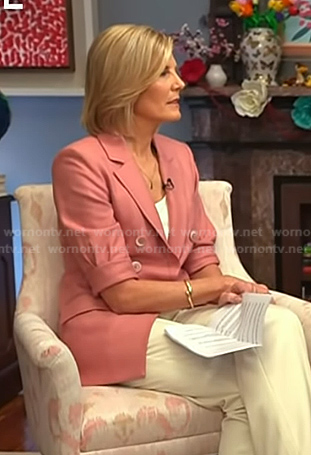 Kate's pink elbow sleeve blazer on NBC News Daily