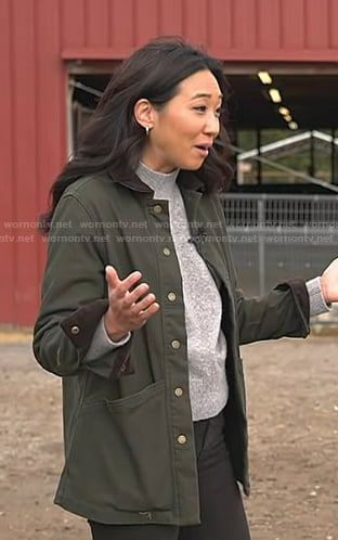 Kathy Park's dark green jacket on Today