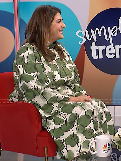 Katie Sturino's poppy print dress on NBC News Daily