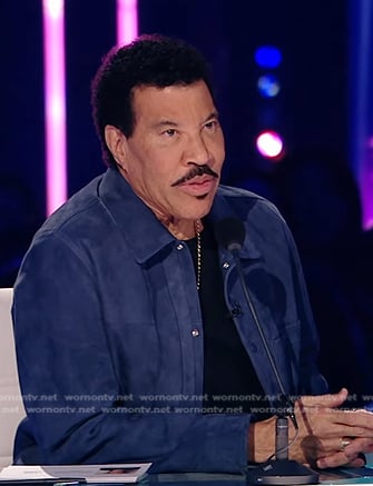 Lionel Richie's blue suede jacket on American Idol