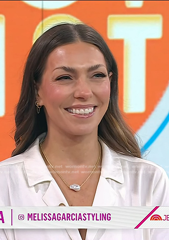 Melissa Garcia's pearl necklace on Today