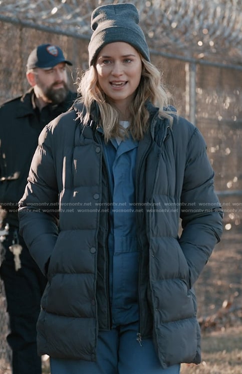 Quinn's padded jacket on Elsbeth