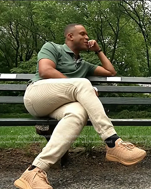 Craig's brown sneakers on Today