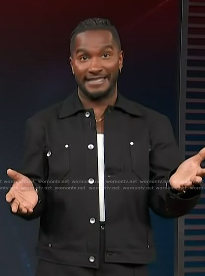 Scott's black jacket on Access Hollywood