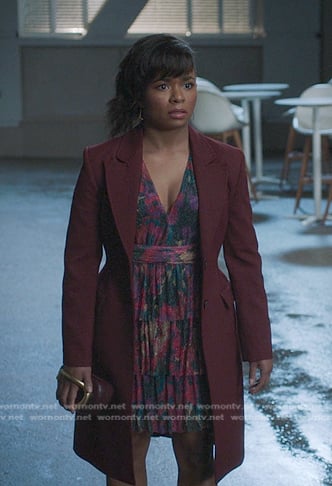 Simone's floral tiered dress on Greys Anatomy