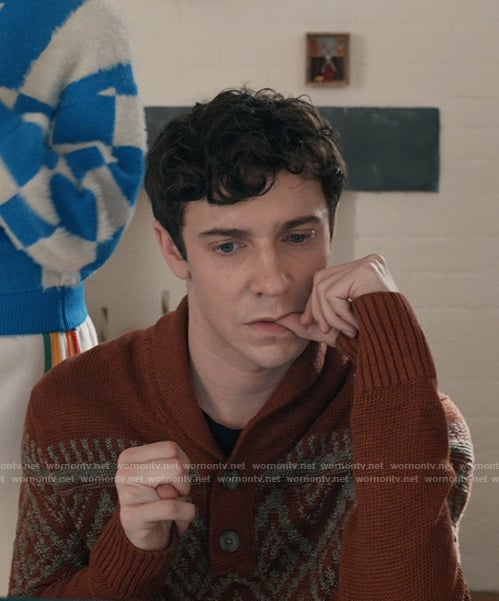Teddy's fairisle sweater on Elsbeth