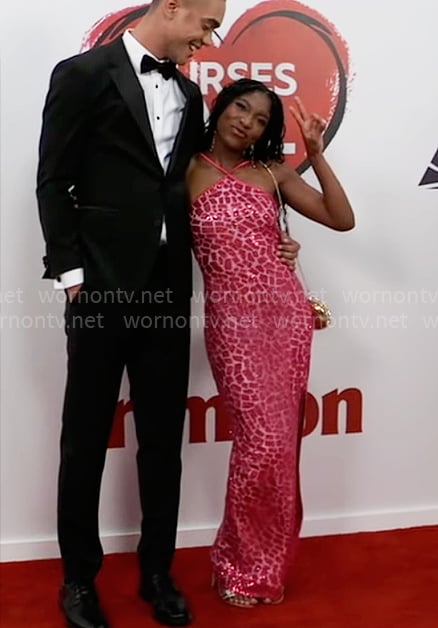 Trina's pink Nurses Ball dress on General Hospital