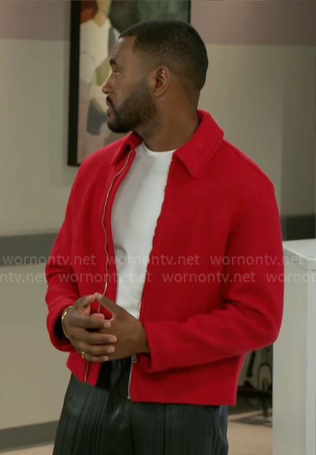 Andre's red jacket on Beyond the Gates