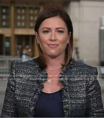 Chloe's metallic tweed jacket on Today