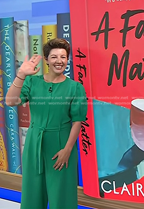 Claire Lynch's green jumpsuit on Today
