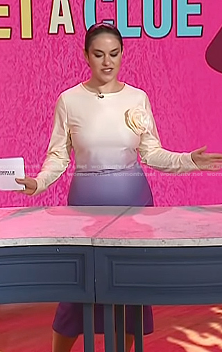 Donna's ombre rosette dress on Today