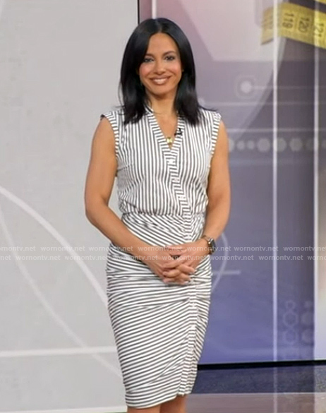 Dr Tara Narula's striped mini dress on Good Morning America
