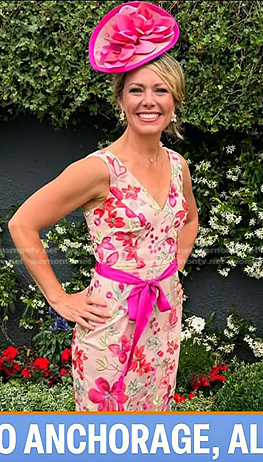 Dylan's floral embroidered tie waist dress on Today