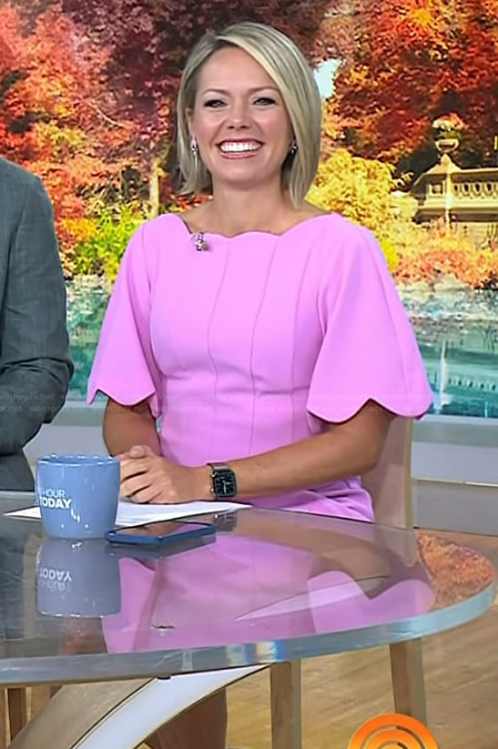 Dylan's pink scalloped dress on Today
