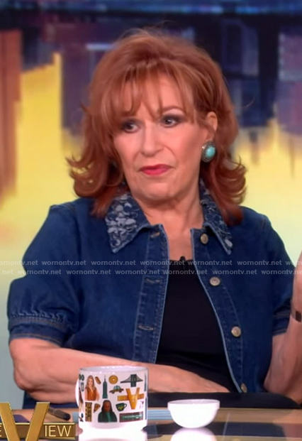 Joy's short sleeve denim jacket on The View
