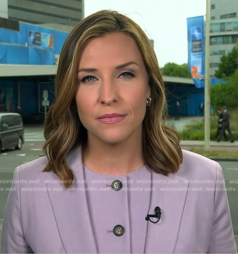 Mary's pink vest and blazer on Good Morning America