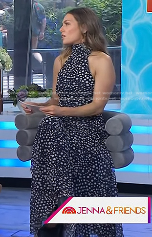 Melissa Garcia's polka dot maxi dress on Today