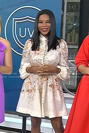 Dr. Michelle Henry's floral mini dress on Today