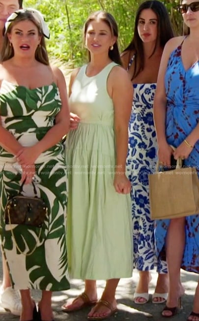 Nia's green cotton dress on The Valley