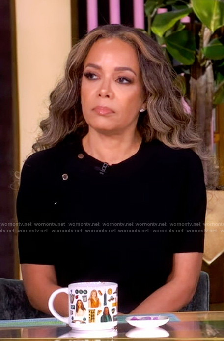 Sunny's button detail sweater on The View