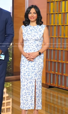 Dr. Tara Narula's floral slit dress on Good Morning America