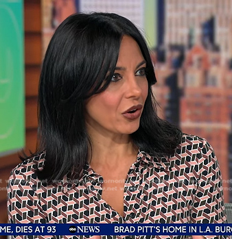 Dr. Tara Narula's geometric print jumpsuit on Good Morning America