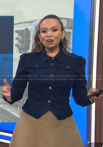 Adelle's navy jacket on Today