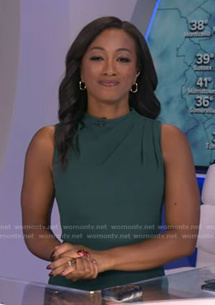 Brittany's green sleeveless dress on Good Morning America