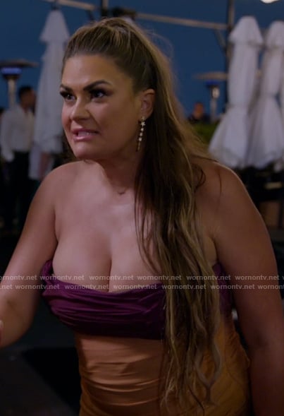 Brittany's ombre strapless dress on The Valley