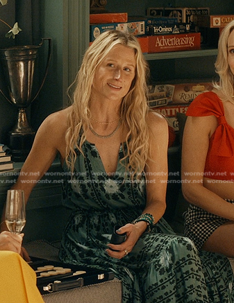 Carrie's green floral dress on We Were Liars