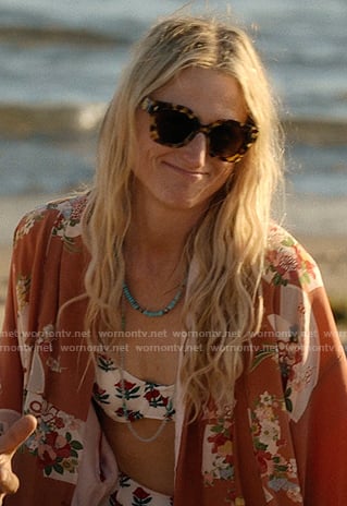 Carrie's white floral print bikini on We Were Liars