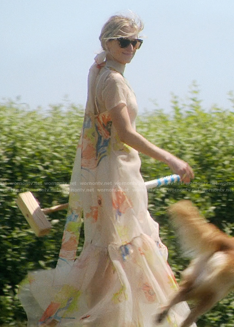 Carrie's sheer floral maxi dress on We Were Liars