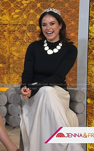 Donna's two-tone maxi dress on Today
