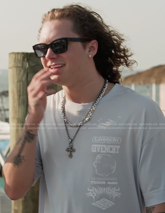 Hudson's light blue printed tee on Next Gen NYC