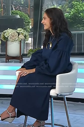 Jacqui Gifford's navy dress on Today