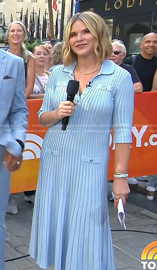 Jenna's blue knit dress on Today
